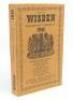 Wisden Cricketers’ Almanack 1945. 82nd edition. Original limp cloth covers. Only 6500 paper copies printed in this war year. Good/very good condition. Rare war-time edition.