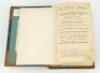 Wisden Cricketers’ Almanack 1864, 1865 and 1866. 1st, 2nd & 3rd editions. The three editions bound together as one in half leather marbled boards, all lacking original wrappers, with titles in gilt to spine, marbled page edges. Pages for all three edition