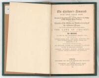 Wisden Cricketers’ Almanack 1868. 5th edition. Bound in black quarter leather with green boards, lacking original paper wrappers, with titles in gilt to spine, marbled page edge. Good/very good condition. Pages checked, complete. Label of L.A. Gaskin of S