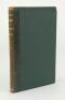 Wisden Cricketers’ Almanack 1869. 6th edition. Bound in black quarter leather with green boards, lacking original paper wrappers, with titles in gilt to spine, marbled page edge. Lacking title page otherwise in good/very good condition. Pages checked, com - 2