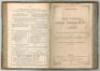 Wisden Cricketers’ Almanack 1870, 1871 and 1872. 7th, 8th & 9th editions. The three editions bound together as one in half leather marbled boards, all lacking original wrappers, with titles in gilt to spine, marbled page edges. Pages for all three edition - 2