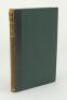 Wisden Cricketers’ Almanack 1874. 11th edition. Bound in black quarter leather with green boards, lacking original paper wrappers, with titles in gilt to spine, marbled page edge. The last page detached with some loss to edge of text, the preciding page b - 2