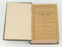 Wisden Cricketers’ Almanack 1887 & 1888. 24th & 25th editions. Two early volumes bound as one in green boards, all with original wrappers, with gilt titles and years to spine, red speckled page edges. Some minor staining and wear to each of the four wrapp