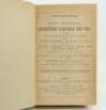 Wisden Cricketers’ Almanack 1896 and 1897. 33rd & 34th editions. Both editions bound in green boards, lacking original paper wrappers, with gilt titles to spine, red speckled page edges. Both editions lacking first and all rear advertising pages, the 1897