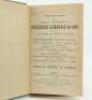 Wisden Cricketers’ Almanack 1898 and 1899. 35th & 36th editions. Both editions bound in green boards, lacking original paper wrappers, with gilt titles to spine, red speckled page edges. Both editions lacking first and all rear advertising pages, the 1898