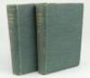 Wisden Cricketers’ Almanack 1898 and 1899. 35th & 36th editions. Both editions bound in green boards, lacking original paper wrappers, with gilt titles to spine, red speckled page edges. Both editions lacking first and all rear advertising pages, the 1898 - 3