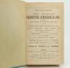 Wisden Cricketers’ Almanack 1900, 1901 and 1902. 37th, 38th & 39th editions. All three editions bound in green boards, lacking original paper wrappers, with gilt titles to spine, red speckled page edges. All editions lacking first and all rear advertising - 2