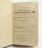 Wisden Cricketers’ Almanack 1906 and 1907. 43rd & 44th editions. Bound in maroon boards, with original rear wrappers only, with gilt titles to spine, red speckled page edges. The 1906 edition lacking the first advertising page, some wear with loss to the 