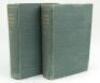 Wisden Cricketers’ Almanack 1908 and 1909. 45th & 46th editions. Both editions bound in green boards, lacking original paper wrappers, with gilt titles to spine, red speckled page edges. Both editions lacking first and all rear advertising pages, the 1909 - 3