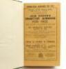 Wisden Cricketers’ Almanack 1922. 59th edition. Bound in green boards, with original wrappers, with gilt titles to spine, red speckled page edges. Some fading to green boards. Good/very good condition.