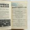 Wisden Cricketers’ Almanack 1929, 1930 and 1931. 69th, 70th & 71st editions. Bound in dark brown boards, lacking original paper wrappers, with gilt titles to spine. All three editions complete, odd minor faults otherwise in good condition. Qty 3 . - 3