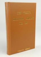 Wisden Cricketers’ Almanack 1887. Willows softback reprint (1989) in light brown hardback covers with gilt lettering. Limited edition 478/500. Very good condition.