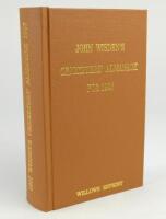 Wisden Cricketers’ Almanack 1907. Willows softback reprint (1999) in light brown hardback covers with gilt lettering. Limited edition 237/500. Very good condition .