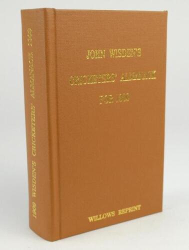 Wisden Cricketers’ Almanack 1909. Willows softback reprint (2000) in light brown hardback covers with gilt lettering. Limited edition 37/500. Very good condition.