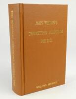 Wisden Cricketers’ Almanack 1921. Willows softback reprint (2005) in light brown hardback covers with gilt lettering. Limited edition 150/500. Very good condition.