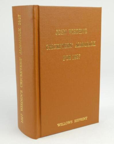 Wisden Cricketers’ Almanack 1927. Willows softback reprint (2007) in light brown hardback covers with gilt lettering. Limited edition 180/500. Very good condition.