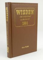 Wisden Cricketers’ Almanack 1944. Willows hardback reprint (2000) in dark brown boards with gilt lettering. Limited edition 246/500. Very good condition .