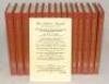 Wisden Cricketers’ Almanack 1864-1878. Fifteen facsimile editions published by John Wisden & Co Ltd, London 1991. Limited edition 227/1000. Brown hard board covers with gilt lettering to covers and spine. Very good condition. Sold with facsimile 1864 Wisd