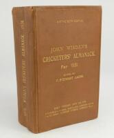 Wisden Cricketers’ Almanack 1931. 68th edition. Original hardback. Some minor wear, staining and creasing to spine paper, some wear to internal hinges to otherwise in good condition.