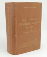 Wisden Cricketers’ Almanack 1937. 74th edition. Original hardback. Slight dulling to gilt titles on the front board and spine paper, some wear to boards and spine paper, slight creasing to spine paper, rear board and bumping to corners, some soiling to pa