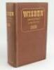 Wisden Cricketers’ Almanack 1939. 76th edition. Original hardback. Slight wear to spine, small nick to edge of spine paper, two thirds down the spine, apparent restoration to the top left hand corner of the rear board and possibly to the very top edge o