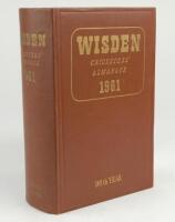 Wisden Cricketers’ Almanack 1961. Original hardback edition. Slight dulling to the gilt titles on the spine paper otherwise in very good condition.