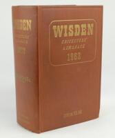 Wisden Cricketers’ Almanack 1963. Original hardback. Odd very minor faults otherwise in good/very good condition.