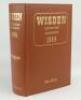 Wisden Cricketers’ Almanack 1964. Original hardback. Old tape marks to inside edge of boards causing slight loss of advert text to inside rear board otherwise the book in exemplary condition, the boards and spine superb with wonderful bright gilt titles.