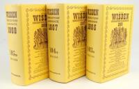 Wisden Cricketers’ Almanack 1966, 1967 and 1968. Original hardback editions. All three editions with replacement dustwrappers, the books in good/very good condition. Qty 3.