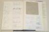 ‘The History of Hampshire County Cricket Club’. Peter Wynne-Thomas. Christopher Helm, Bromley 1988. Hardback with dustwrapper. Profusely signed to the pages or to pieces/ labels laid down to the endpapers, title pages and throughout by over two hundred Ha - 9