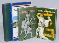 South African cricket. Two hardback biographies. ‘Cricket Crisis. The M.C.C. visit to Southern Africa 1964-5’, J.D. McGlew, Cape Town 1965. Presentation copy signed in ink to the front endpaper by McGlew. ‘Bouncers and Boundaries’, Peter and Graeme Polloc