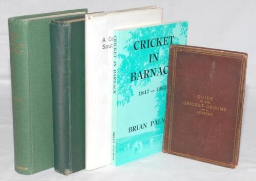 Club cricket histories 1867-1983. Four original hardback titles. &lsquo;Guide to the Cricket Ground&rsquo;, George H. Selkirk, London 1867. Some wear and staining. &lsquo;History of Cricket in Kendal from 1836 to 1905&rsquo;, James Clarke, Kendal 1906, some foxing, odd page deta