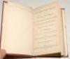 ‘Lancashire County Cricket. Full Scores and Bowling Analyses of all matches played by the county from the commencement in 1864...’. Frederick Reynolds. John Heywood, Manchester. 1881. First edition, 160p. Bound in modern maroon cloth with original marbled - 2