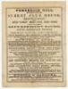 ‘Surrey and Middlesex v. England. Benefit of Julius Caesar’ 1868. Early double sided scorecard for the match played at Kennington Oval 17th- 19th August 1868. The scorecard with complete printed scores with England scoring 115 and 79, Surrey & Middlesex 9 - 2