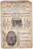 ‘Sussex v. Nottingham’ 1873. Rare early original double sided scorecard for the match played at the County Cricket Ground, Brighton, 14th- 16th August 1873. The scorecard with incomplete printed scores showing Sussex’s first innings, a record low score of - 2