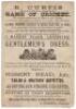 ‘Grand Cricket Match between Leicestershire & Lancashire’ 1875. Very rare early original double sided scorecard for the match played at Victoria Park Cricket Ground, Leicester, 14th- 15th June 1875. The scorecard with complete printed scores detailing Lan - 2