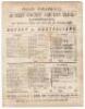 Australia inaugural tour to England 1878. Surrey v Australians. Early and rare official double sided scorecard for the tour match played at Kennington Oval, 3rd & 4th June 1878. The scorecard with complete printed scores. In the low scoring game, Surrey m