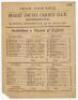 Australia inaugural tour to England 1878. ‘Australians v. Players of England’. Early and rare official double sided scorecard for the tour match played at Kennington Oval, 2nd- 3rd September 1878. The scorecard with complete printed scores of a low scorin