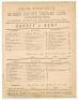 ‘Surrey v. Kent’ 1880. Early official single sided scorecard for the match played at the Kennington Oval, 30th August- 1st September 1880. The scorecard with complete printed scores for the high scoring drawn match on a good Oval pitch. Surrey batted firs