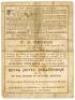 ‘Middlesex v. Gloucestershire’ Cheltenham Cricket Week 1882. Early original double sided scorecard for the match played at the College Ground, Cheltenham, 14th- 16th August 1882. The scorecard with incomplete printed and handwritten scores in pencil. Glou - 2