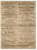 ‘Nottinghamshire v. Gloucestershire’ 1884. Early original double sided scorecard for the match played at Trent Bridge 31st July & 1st August 1884. The scorecard with complete printed scores. In a low scoring match on a rain affected pitch, Gloucestershire - 2