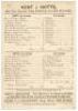 Kent v Nottinghamshire 1886. Early original double sided scorecard for the match played at Mote Park, Maidstone, 24th- 26th June 1886. The scorecard with complete printed scores. Kent batted first and scored 228 (G.G. Hearne 75, Lord Harris 65, F.J. Shack