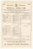 Sussex v Cambridge University 1887. Early original double sided scorecard for the match played at the County Ground, Hove, 16th- 18th June 1887. The scorecard with complete printed scores for a remarkable drawn match in which nearly 1200 runs were scored.