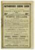 ‘Authorised Score Card of the Hastings and St. Leonards Grand Cricket Week 1895’. Rare 12pp souvenir booklet comprising the scorecard for the match ‘Mr. A.E. Stoddart’s Australian Team v. England [The Rest]’ with incomplete printed and handwritten scores.