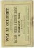 ‘Authorised Score Card of the Hastings and St. Leonards Grand Cricket Week 1895’. Rare 12pp souvenir booklet comprising the scorecard for the match ‘Mr. A.E. Stoddart’s Australian Team v. England [The Rest]’ with incomplete printed and handwritten scores. - 2