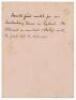 Australian tour to England 1899. ‘Surrey v. Australians’. Rare early single sided scorecard for the tour match played at Kennington Oval, 15th- 17th May 1899, with complete printed scores, which the Australians won by an innings and 71 runs with Bill Howe - 2