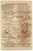 W.G. Grace’s last Test match. ‘England vs. Australia. First Test Match’ 1899. Early original double sided scorecard for the first Test match to be played at Trent Bridge, 1st- 3rd June 1899. The scorecard with complete printed scores in the drawn first Te - 2