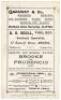 ‘Gloucestershire v. Notts’ 1899. Early original double sided scorecard for the match played at Ashley Down, Bristol, 8th- 10th June 1899. The scorecard with complete printed scores for the high scoring drawn match in which Arthur Jones and Arthur Shrewsbu - 2