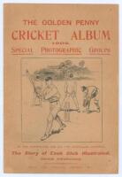 ‘The Golden Penny’ Cricket Album 1902. Special Photographic Groups of the Australians and all the first-class counties’. London 1902. Original pictorial wrappers. Centre two-page image of the Australian team 1902. The album stored in brown boarded case wi