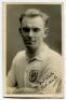 Percy Charles Austin. Tottenham Hotspur 1926-1928. Mono real photograph postcard of Austin, half length, in Spurs shirt. Name to lower border. Nicely signed in ink to the lower right hand corner ‘Best Wishes. Percy Austin’. W.J. Crawford of Edmonton. Good